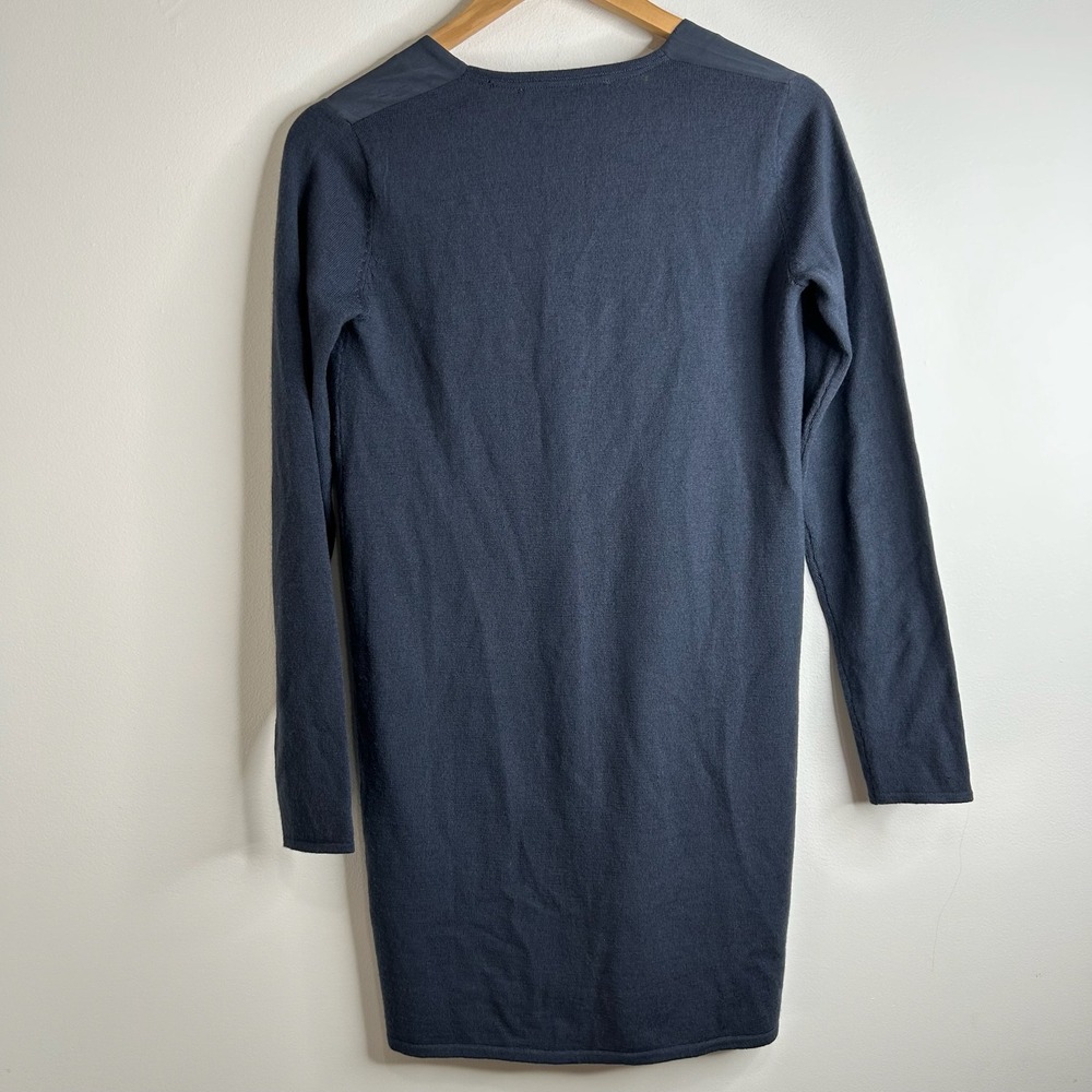 Comptoir‎ des Cotonniers Charcoal V Neck Sweater Dress Size S Wool Silk Designer - Picture 5 of 7